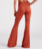 On A Flare High-Rise Knit Pants