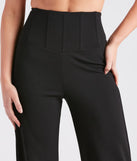 Cinch It Together Crepe Corset Trouser Pants