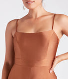 Stylish Sheen Sleeveless Wide-Leg Jumpsuit