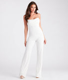 So Flawless Rhinestone Strap Cowl Neck Jumpsuit