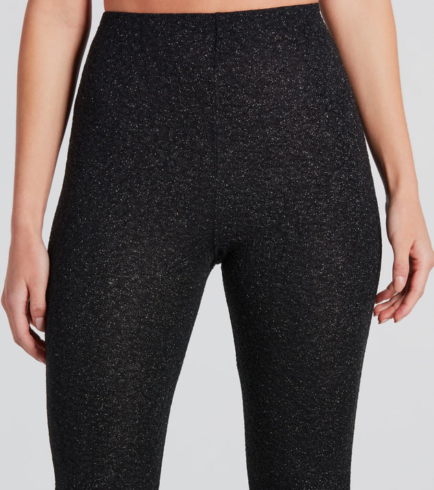 Dose Of Glitter High-Rise Flare Pants | Windsor