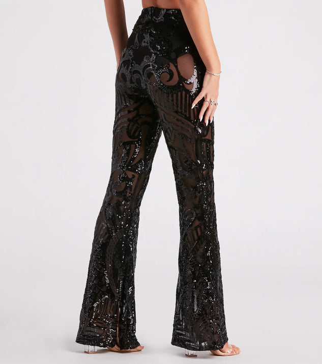 サブレ glittery tweed flare easy trousers サブレ glittery tweed flare easy trousers