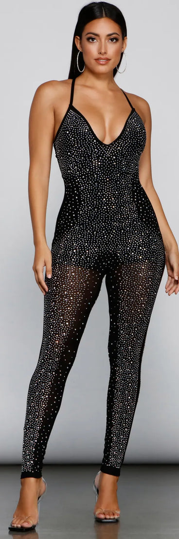 Sparkle And Shine Heat Stone Catsuit