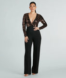 Gleam With Glamour Sequin Long Sleeve Jumpsuit