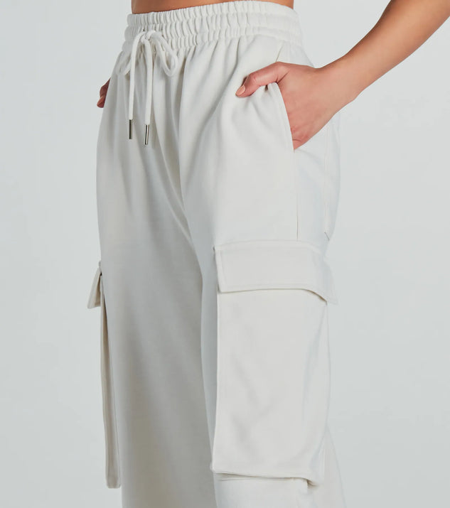 Elevated Cool Wide-Leg Cargo Sweatpants | Windsor