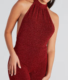 Spark Of Glamour Halter Backless Jumpsuit