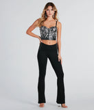 Flair For Fashion High-Rise Ponte Pants