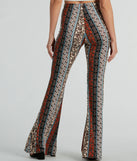 Wanderlust Paisley Print Knit Flare Pants