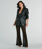 So Fine High-Rise Lace Flare Pants