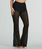 So Fine High-Rise Lace Flare Pants