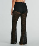 So Fine High-Rise Lace Flare Pants