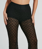 So Fine High-Rise Lace Flare Pants