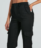 Looking Casual And Chic Ponte Knit Cargo Pants