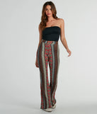 Desert Wanderer Wrap Waist Boho Flare Pants
