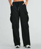 Kicking Back Cargo Wide-Leg Sweatpants