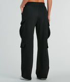 Kicking Back Cargo Wide-Leg Sweatpants