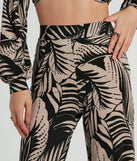 Make a statement with the Tropical Day Dream High-Rise Wide Leg Pants, women's black pants featuring stylish fits and glam finishes, perfect for a trendy outfit of the day or seasonal celebrations.
