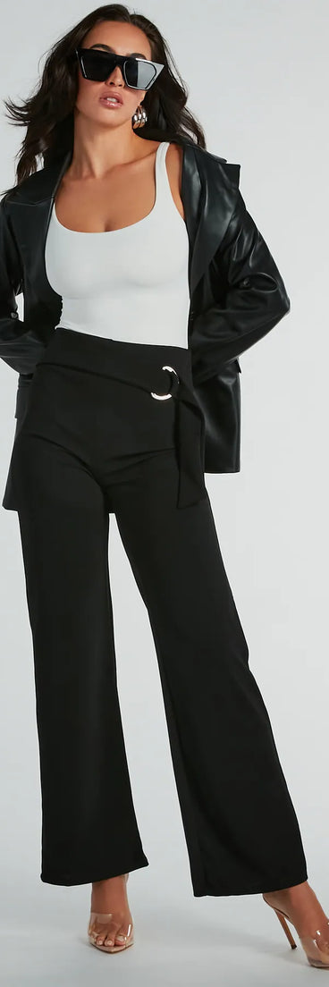 Refresh your fall closet with stylish women's pants like the With Confidence High-Rise Straight-Leg Crepe Pants in a sleek fabric and a pant leg style that makes your look unique.