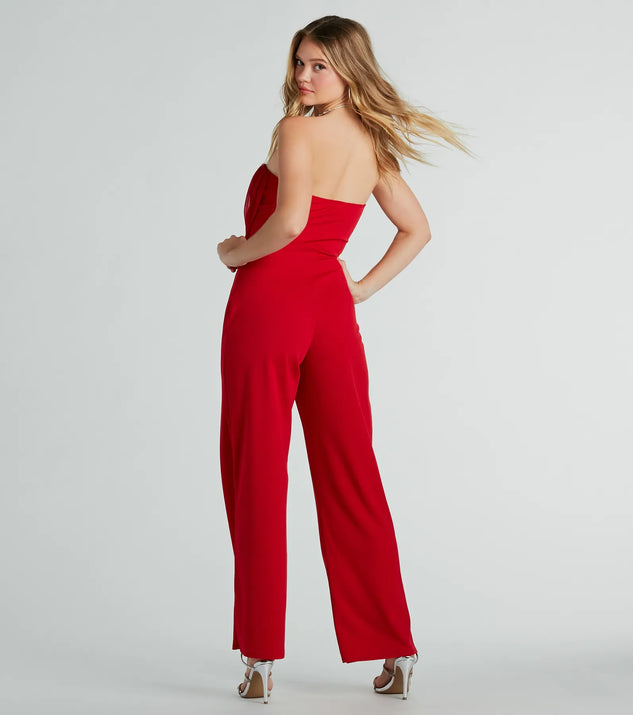 Such A Chic Vibe Strapless Jumpsuit Windsor