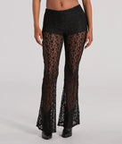 
Upgrade your style game for 2025 with the Sensational Trend High Rise Flare Lace Pants in black, perfect for any fashion-forward wardrobe.