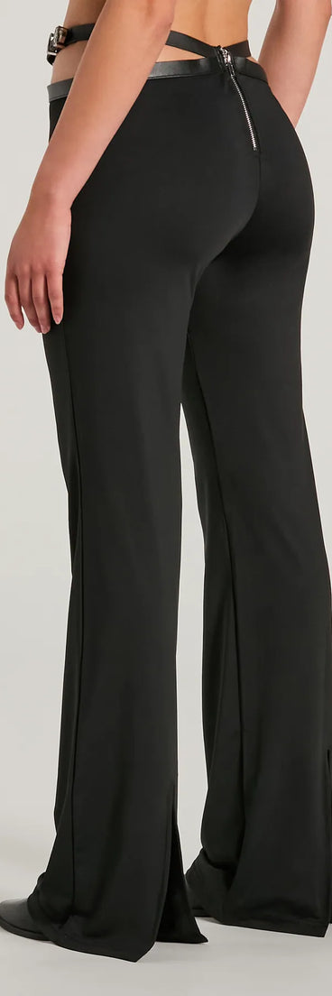 
Upgrade your style game for 2025 with the Country Edge Buckle High-Rise Waist Flare Pants in black, perfect for any fashion-forward wardrobe.