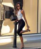 Forever On Trend High Rise Ponte Capri Pants