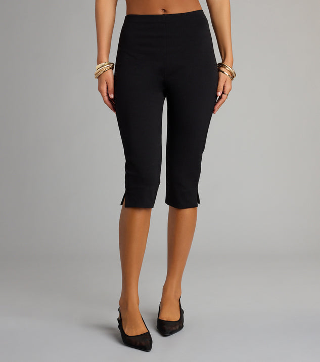Forever On Trend High Rise Ponte Capri Pants | Windsor