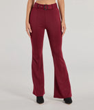 
Upgrade your style game for 2025 with the Polished Glam Belted Wide Leg Pants in burgundy, perfect for any fashion-forward wardrobe.
