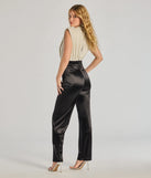 Create bold, fashion-forward looks for spring or summer with the Radiant Era Glitter Lurex And Satin Jumpsuit in black, a must-have piece from Windsor’s collection of stylish bottoms for women.