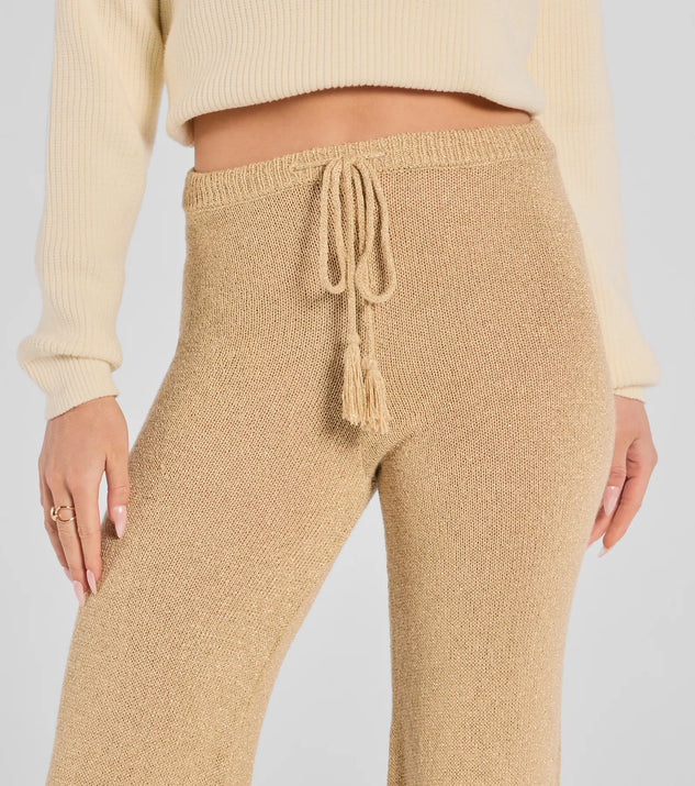Cozy Luxe Lurex Knit Pants | Windsor