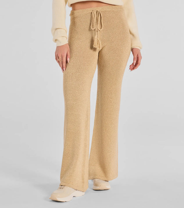Cozy Luxe Lurex Knit Pants | Windsor