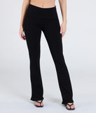 Create bold, fashion-forward looks for summer with the At Your Leisure Mid-Rise Flare Pants in black, a must-have piece from Windsor’s collection of stylish bottoms for women.