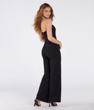 Step out in the Sultry Babe Strapless Corset Wide-Leg Jumpsuit, a black jumpsuit made to elevate your vibe from brunch to after-dark plans with ease and polish.