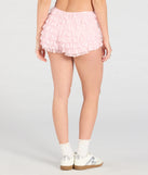 Create bold, fashion-forward looks for summer with the Chic Fairytale Tiered Lace Hot Shorts in pink, a must-have piece from Windsor’s collection of stylish bottoms for women.