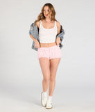 Step out in the Chic Fairytale Tiered Lace Hot Shorts, a sleek pink short made to pair with summer tops and create scroll-stopping going-out looks.