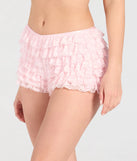 Create bold, fashion-forward looks for summer with the Chic Fairytale Tiered Lace Hot Shorts in pink, a must-have piece from Windsor’s collection of stylish bottoms for women.
