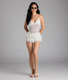 Choosing a ivory romper like the Sheerly A Good Time Halter Lace Romper means you’re ready for anything—no outfit planning needed, just style, go, and glow.