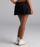 Girly Chic Lace Trim Mini Skort
