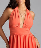 Here To Play Halter Skater Romper