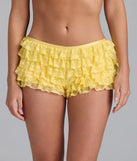So Fab Ruffled Lace Hot Shorts