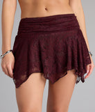 Style up your rotation with the Flirt Mode On Lace Skort, a trendy skort made to anchor every outfit with attitude and ease.