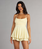 Shine All Night Glitter Knit A-Line Romper