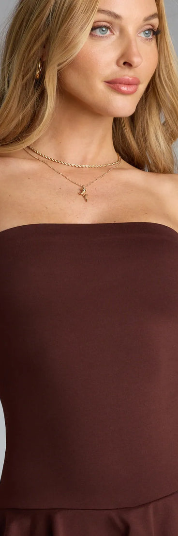 Ruffle Up And Go Tube Romper