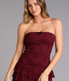 Crush On You Lace Ruffle Romper