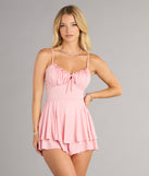 Sugar Rush Sparkle Tie-Back Romper