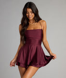 Twist And Twirl Lace-Up Romper