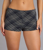 Checkmate Vibes Plaid Hot Shorts