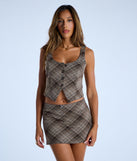 Plaid About You Mini Skort