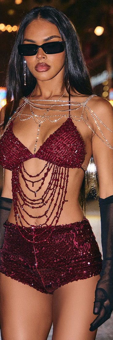 All That Glitters Sequin Hot Shorts