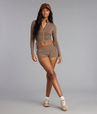 Cozy Cool Rib Knit Foldover Shorts